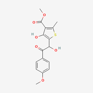 methyl 4-hydroxy-5-[1-hydroxy-2-(4-methoxyphenyl)-2-oxoethyl]-2-methylthiophene-3-carboxylate