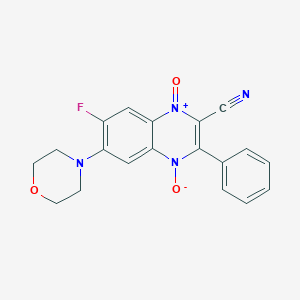 3-CYANO-6-FLUORO-7-(MORPHOLIN-4-YL)-2-PHENYLQUINOXALINE-1,4-DIIUM-1,4-BIS(OLATE)