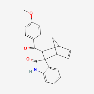 3-(4-methoxybenzoyl)spiro[bicyclo[2.2.1]hept-5-ene-2,3'-indol]-2'(1'H)-one