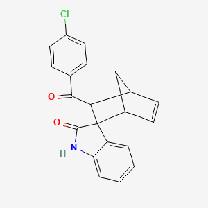 3-(4-chlorobenzoyl)spiro[bicyclo[2.2.1]hept-5-ene-2,3'-indol]-2'(1'H)-one