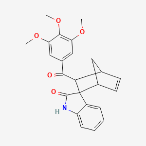 3-(3,4,5-TRIMETHOXYBENZOYL)-1',2'-DIHYDROSPIRO[BICYCLO[2.2.1]HEPTANE-2,3'-INDOL]-5-EN-2'-ONE