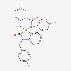 1-[(4-FLUOROPHENYL)METHYL]-3'-(4-METHYLPHENYL)-1,2,3',4'-TETRAHYDRO-1'H-SPIRO[INDOLE-3,2'-QUINAZOLINE]-2,4'-DIONE