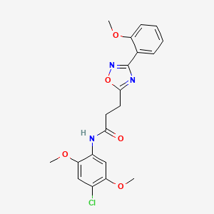 N-(4-chloro-2,5-dimethoxyphenyl)-3-[3-(2-methoxyphenyl)-1,2,4-oxadiazol-5-yl]propanamide