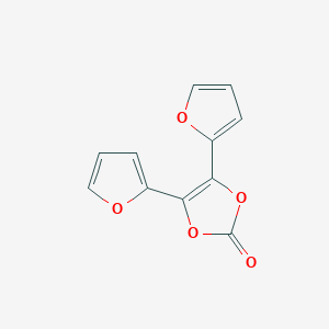 molecular formula C11H6O5 B4334099 BIS(FURAN-2-YL)-2H-1,3-DIOXOL-2-ONE 