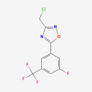 3-(chloromethyl)-5-[3-fluoro-5-(trifluoromethyl)phenyl]-1,2,4-oxadiazole