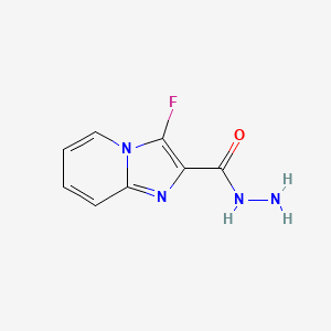 molecular formula C8H7FN4O B4334121 3-fluoroimidazo[1,2-a]pyridine-2-carbohydrazide 