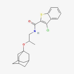 N-[2-(1-adamantyloxy)propyl]-3-chloro-1-benzothiophene-2-carboxamide