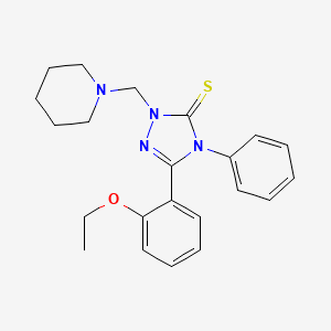 3-(2-ETHOXYPHENYL)-4-PHENYL-1-[(PIPERIDIN-1-YL)METHYL]-4,5-DIHYDRO-1H-1,2,4-TRIAZOLE-5-THIONE