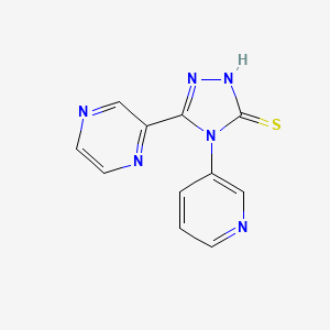 5-(pyrazin-2-yl)-4-(pyridin-3-yl)-4H-1,2,4-triazole-3-thiol