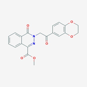 methyl 3-[2-(2,3-dihydro-1,4-benzodioxin-6-yl)-2-oxoethyl]-4-oxo-3,4-dihydrophthalazine-1-carboxylate