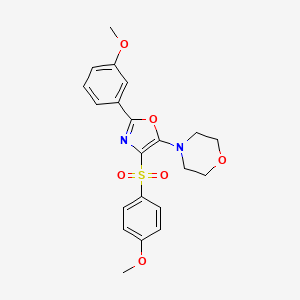 4-{2-(3-methoxyphenyl)-4-[(4-methoxyphenyl)sulfonyl]-1,3-oxazol-5-yl}morpholine