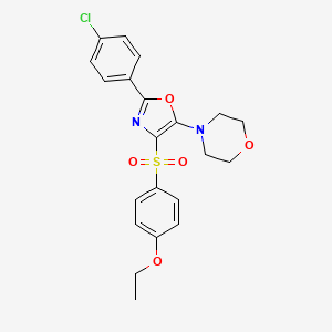 4-{2-(4-chlorophenyl)-4-[(4-ethoxyphenyl)sulfonyl]-1,3-oxazol-5-yl}morpholine