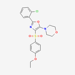4-{2-(2-chlorophenyl)-4-[(4-ethoxyphenyl)sulfonyl]-1,3-oxazol-5-yl}morpholine