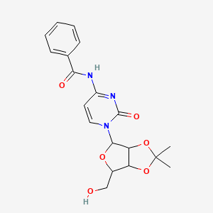N-{1-[6-(hydroxymethyl)-2,2-dimethyltetrahydrofuro[3,4-d][1,3]dioxol-4-yl]-2-oxo-1,2-dihydropyrimidin-4-yl}benzamide
