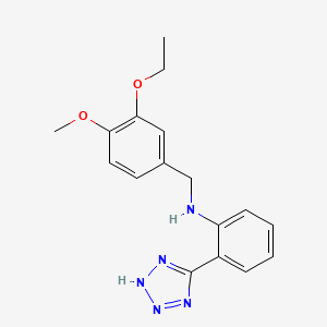 (3-ethoxy-4-methoxybenzyl)[2-(1H-tetrazol-5-yl)phenyl]amine