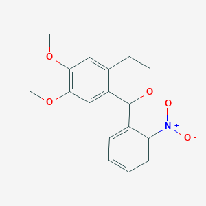 6,7-dimethoxy-1-(2-nitrophenyl)-3,4-dihydro-1H-isochromene