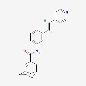 N-[3-(2-pyridin-4-ylvinyl)phenyl]adamantane-1-carboxamide