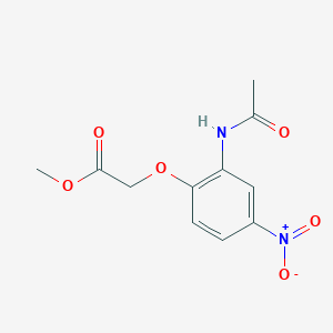 molecular formula C11H12N2O6 B4334577 methyl [2-(acetylamino)-4-nitrophenoxy]acetate 