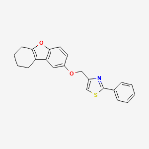 2-phenyl-4-[(6,7,8,9-tetrahydrodibenzo[b,d]furan-2-yloxy)methyl]-1,3-thiazole