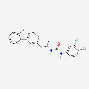 molecular formula C22H18Cl2N2O2 B4334638 N-(2-dibenzo[b,d]furan-2-yl-1-methylethyl)-N'-(3,4-dichlorophenyl)urea 