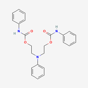 molecular formula C24H25N3O4 B4334660 2-[PHENYL({2-[(PHENYLCARBAMOYL)OXY]ETHYL})AMINO]ETHYL N-PHENYLCARBAMATE 