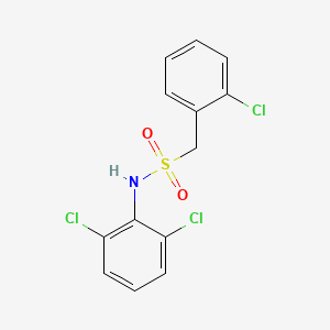 molecular formula C13H10Cl3NO2S B4334667 1-(2-chlorophenyl)-N-(2,6-dichlorophenyl)methanesulfonamide 