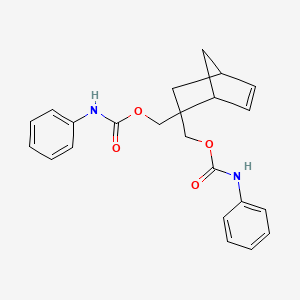 molecular formula C23H24N2O4 B4334675 (2-{[(ANILINOCARBONYL)OXY]METHYL}BICYCLO[2.2.1]HEPT-5-EN-2-YL)METHYL N-PHENYLCARBAMATE 