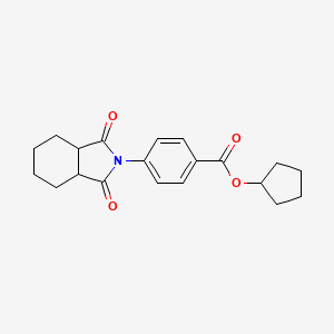 cyclopentyl 4-(1,3-dioxooctahydro-2H-isoindol-2-yl)benzoate