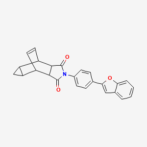 2-[4-(1-benzofuran-2-yl)phenyl]hexahydro-4,6-ethenocyclopropa[f]isoindole-1,3(2H,3aH)-dione