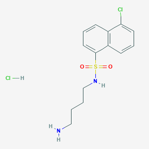 molecular formula C14H18Cl2N2O2S B043347 N-(4-aminobutyl)-5-chloro-1-naphthalenesulfonamide hydrochloride CAS No. 78957-84-3