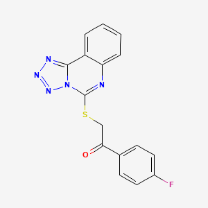 1-(4-fluorophenyl)-2-([1,2,3,4]tetraazolo[1,5-c]quinazolin-5-ylsulfanyl)-1-ethanone