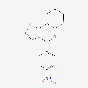 4-(4-nitrophenyl)-5a,6,7,8,9,9a-hexahydro-4H-thieno[3,2-c]chromene