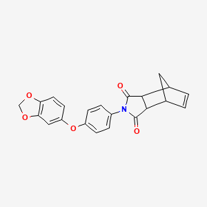 2-[4-(1,3-benzodioxol-5-yloxy)phenyl]-3a,4,7,7a-tetrahydro-1H-4,7-methanoisoindole-1,3(2H)-dione