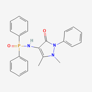 N-(1,5-dimethyl-3-oxo-2-phenyl-2,3-dihydro-1H-pyrazol-4-yl)-P,P-diphenylphosphinic amide