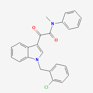 molecular formula C24H19ClN2O2 B4334757 2-[1-(2-chlorobenzyl)-1H-indol-3-yl]-N-methyl-2-oxo-N-phenylacetamide 