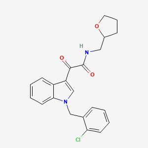 2-[1-(2-chlorobenzyl)-1H-indol-3-yl]-2-oxo-N-(tetrahydrofuran-2-ylmethyl)acetamide