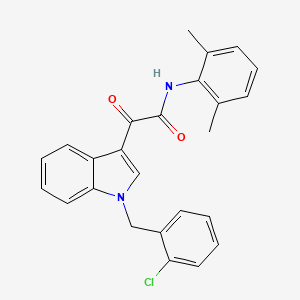 molecular formula C25H21ClN2O2 B4334770 2-[1-(2-chlorobenzyl)-1H-indol-3-yl]-N-(2,6-dimethylphenyl)-2-oxoacetamide 