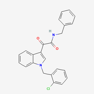 N-benzyl-2-[1-(2-chlorobenzyl)-1H-indol-3-yl]-2-oxoacetamide