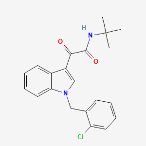 N-TERT-BUTYL-2-{1-[(2-CHLOROPHENYL)METHYL]-1H-INDOL-3-YL}-2-OXOACETAMIDE