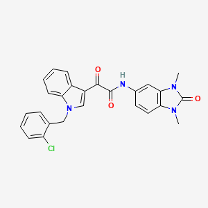 2-[1-(2-chlorobenzyl)-1H-indol-3-yl]-N-(1,3-dimethyl-2-oxo-2,3-dihydro-1H-benzimidazol-5-yl)-2-oxoacetamide