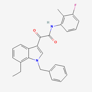 2-(1-benzyl-7-ethyl-1H-indol-3-yl)-N-(3-fluoro-2-methylphenyl)-2-oxoacetamide