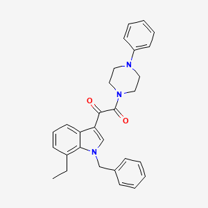 molecular formula C29H29N3O2 B4334834 1-(1-benzyl-7-ethyl-1H-indol-3-yl)-2-(4-phenylpiperazin-1-yl)ethane-1,2-dione 