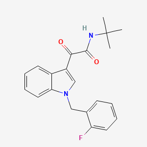 molecular formula C21H21FN2O2 B4334842 N-TERT-BUTYL-2-{1-[(2-FLUOROPHENYL)METHYL]-1H-INDOL-3-YL}-2-OXOACETAMIDE 