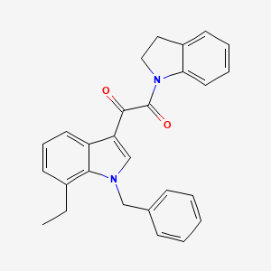 1-(1-benzyl-7-ethyl-1H-indol-3-yl)-2-(2,3-dihydro-1H-indol-1-yl)ethane-1,2-dione