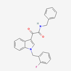 N-benzyl-2-[1-(2-fluorobenzyl)-1H-indol-3-yl]-2-oxoacetamide