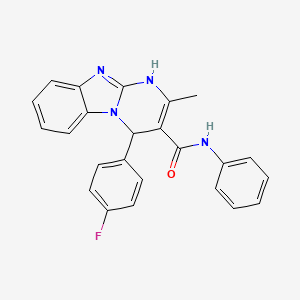 4-(4-fluorophenyl)-2-methyl-N-phenyl-1,4-dihydropyrimido[1,2-a]benzimidazole-3-carboxamide