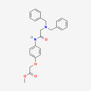 METHYL 2-{4-[2-(DIBENZYLAMINO)ACETAMIDO]PHENOXY}ACETATE