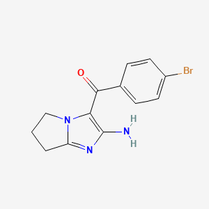 (2-amino-6,7-dihydro-5H-pyrrolo[1,2-a]imidazol-3-yl)(4-bromophenyl)methanone