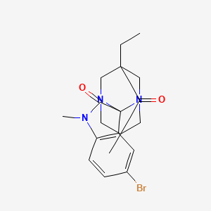 5'-bromo-5-ethyl-1',7-dimethyl-6H-spiro[1,3-diazatricyclo[3.3.1.1~3,7~]decane-2,3'-indole]-2',6(1'H)-dione