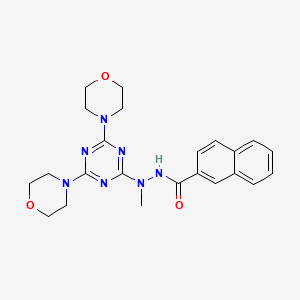 N'-[4,6-BIS(MORPHOLIN-4-YL)-1,3,5-TRIAZIN-2-YL]-N'-METHYLNAPHTHALENE-2-CARBOHYDRAZIDE